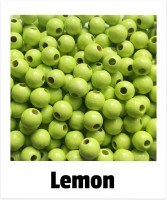 Holzperlen 8mm lemon